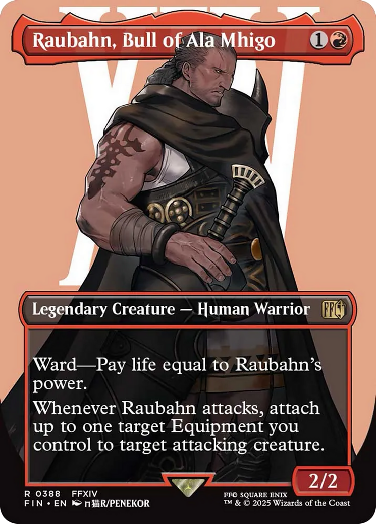 Raubahn, Bull of Ala Mhigo (Borderless) [FINAL FANTASY] | Card Merchant Takapuna