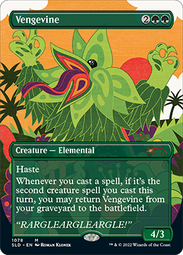 Vengevine (Borderless) [Secret Lair Drop Series] | Card Merchant Takapuna