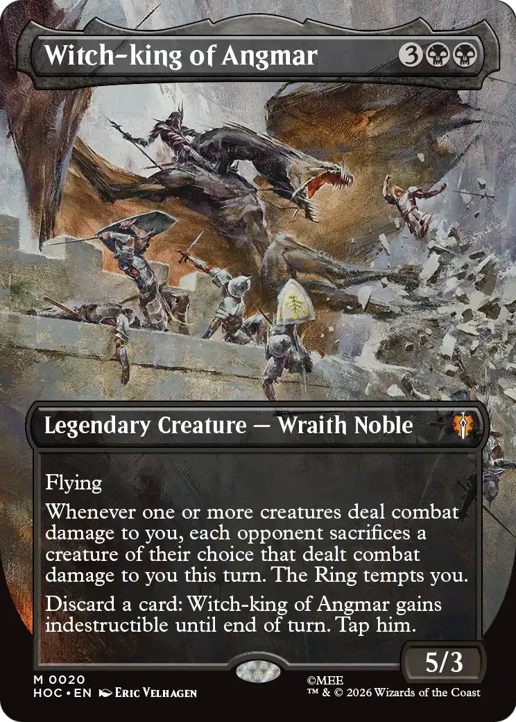 Witch-king of Angmar (Borderless) [The Hobbit: Eternal-Legal] | Card Merchant Takapuna