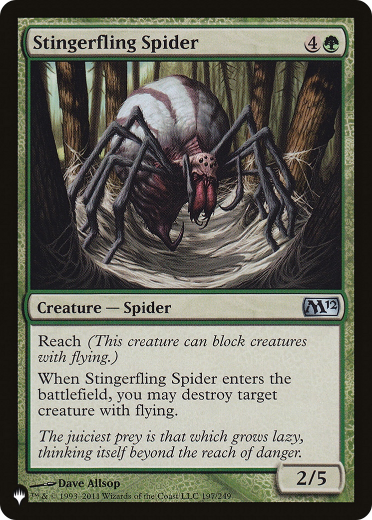 Stingerfling Spider [The List] | Card Merchant Takapuna