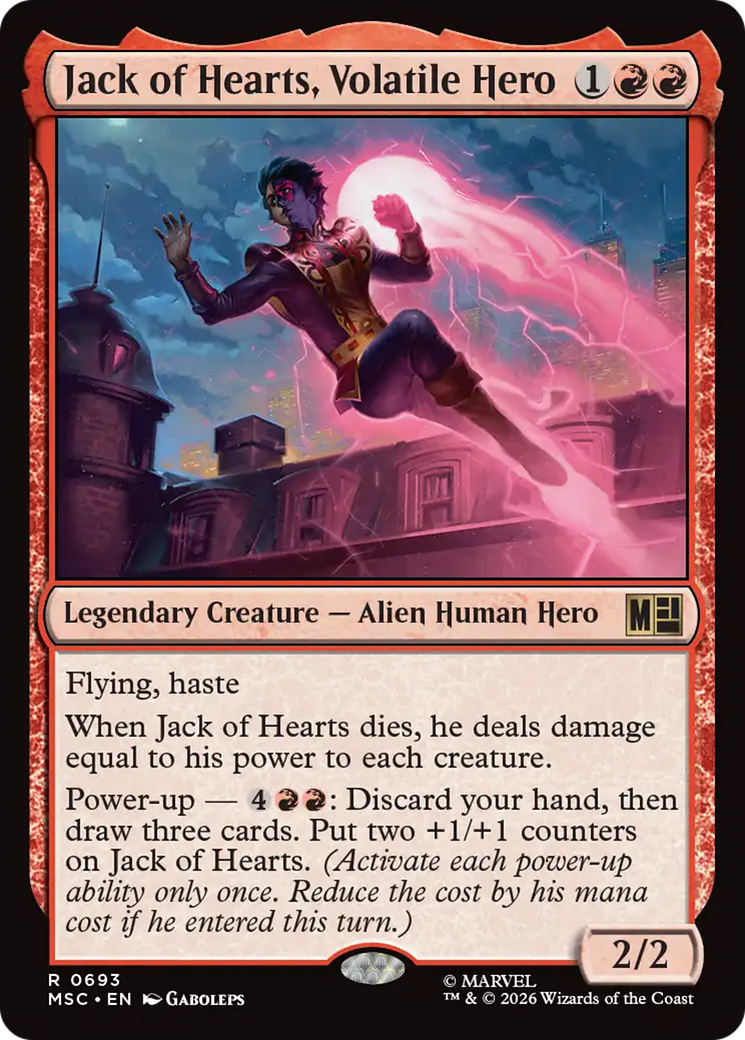 Jack of Hearts, Volatile Hero [Marvel Super Heroes Commander] | Card Merchant Takapuna