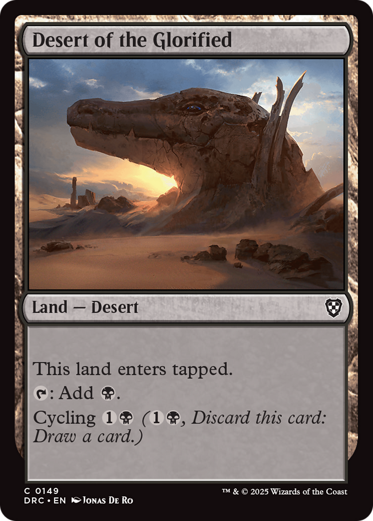 Desert of the Glorified [Aetherdrift Commander] | Card Merchant Takapuna