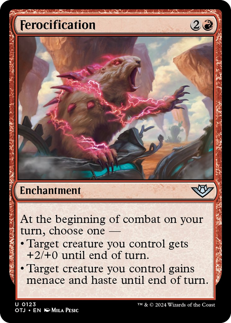 Ferocification [Outlaws of Thunder Junction] | Card Merchant Takapuna