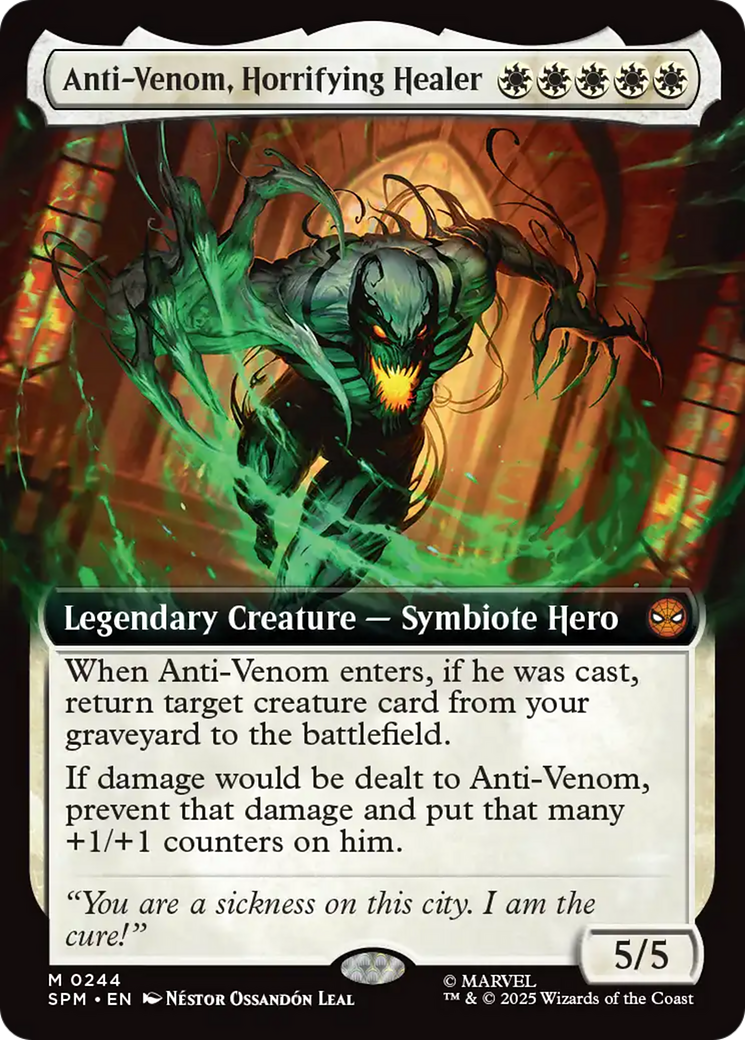 Anti-Venom, Horrifying Healer (Extended Art) [Marvel's Spider-Man] | Card Merchant Takapuna