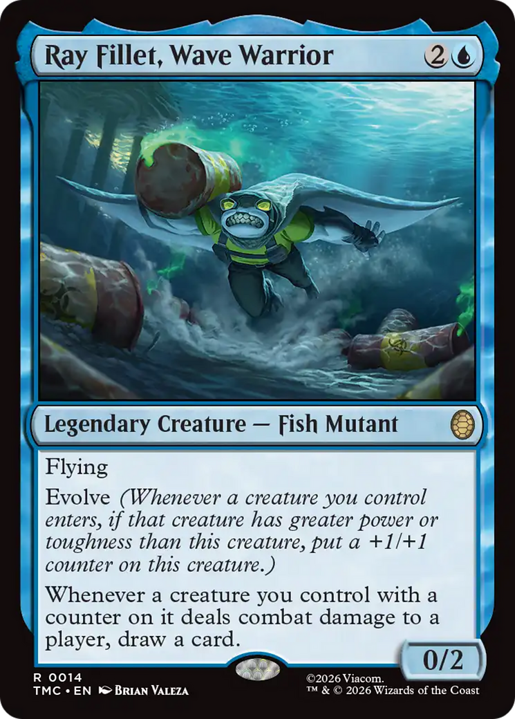 Ray Fillet, Wave Warrior [Teenage Mutant Ninja Turtles Commander] | Card Merchant Takapuna