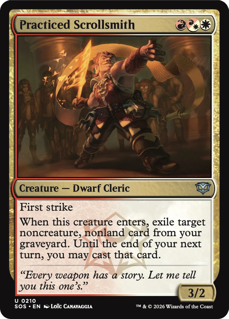 Practiced Scrollsmith [Secrets of Strixhaven] | Card Merchant Takapuna