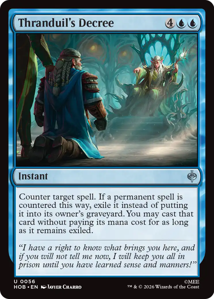 Thranduil's Decree [The Hobbit] | Card Merchant Takapuna