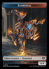 The Monarch // Elemental (0037) Double-Sided Token [Commander Masters Tokens] | Card Merchant Takapuna