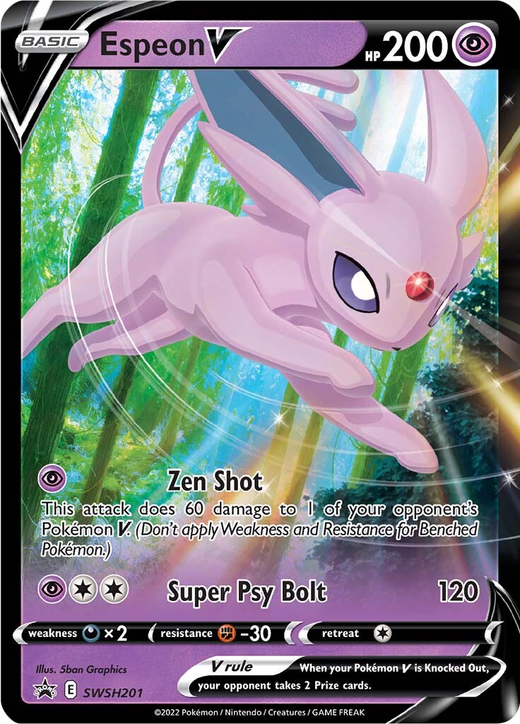 Espeon V (SWSH201) [Sword & Shield: Black Star Promos] | Card Merchant Takapuna