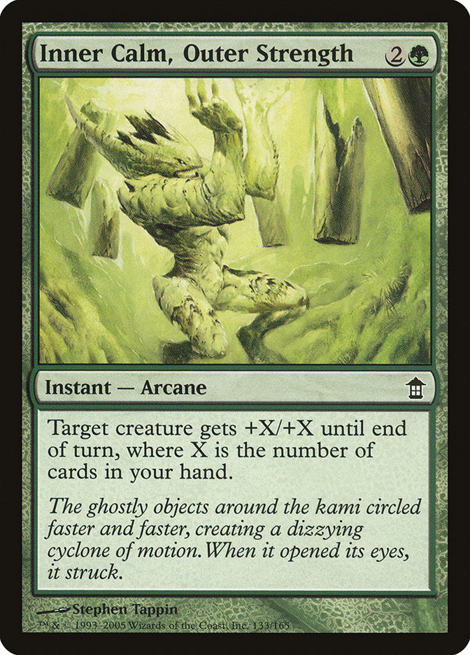 Inner Calm, Outer Strength [Saviors of Kamigawa] | Card Merchant Takapuna
