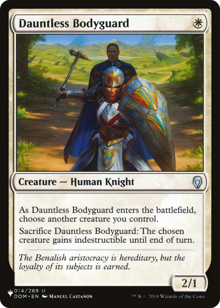 Dauntless Bodyguard [The List] | Card Merchant Takapuna