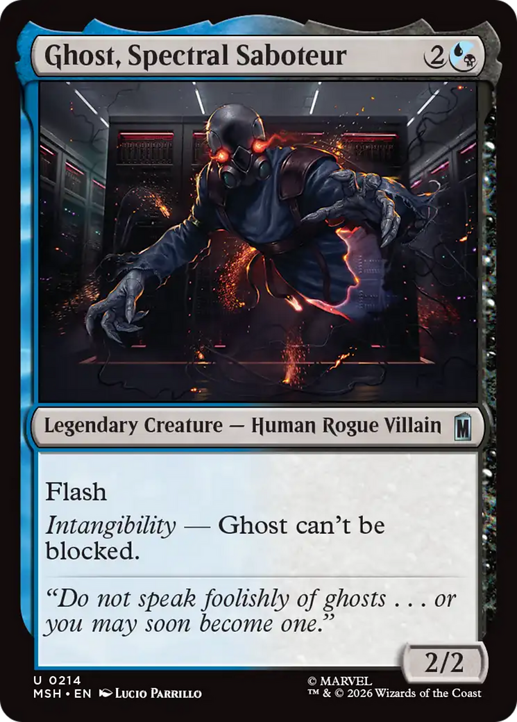 Ghost, Spectral Saboteur [Marvel Super Heroes] | Card Merchant Takapuna