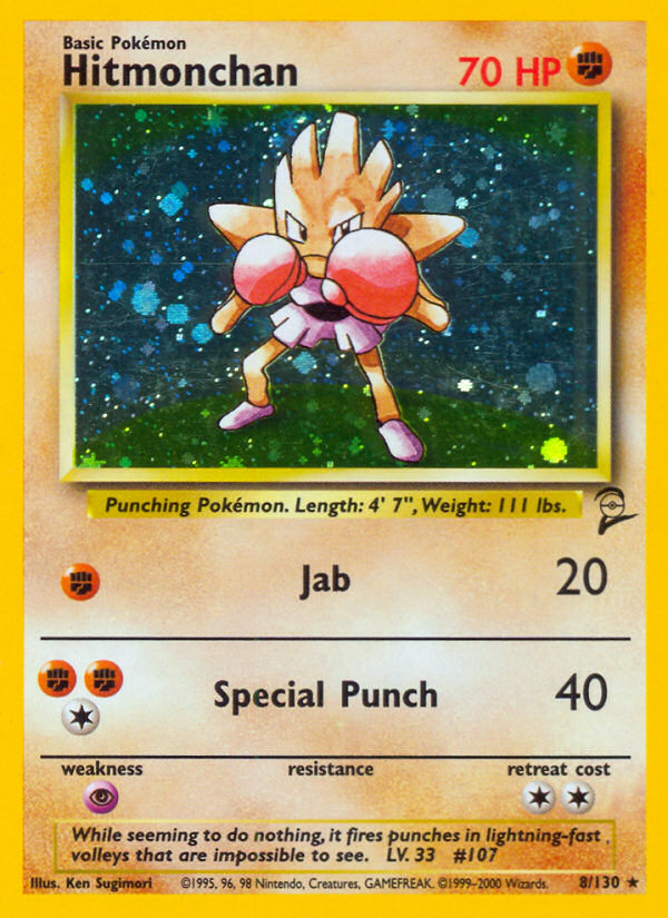 Hitmonchan (8/130) [Base Set 2] | Card Merchant Takapuna