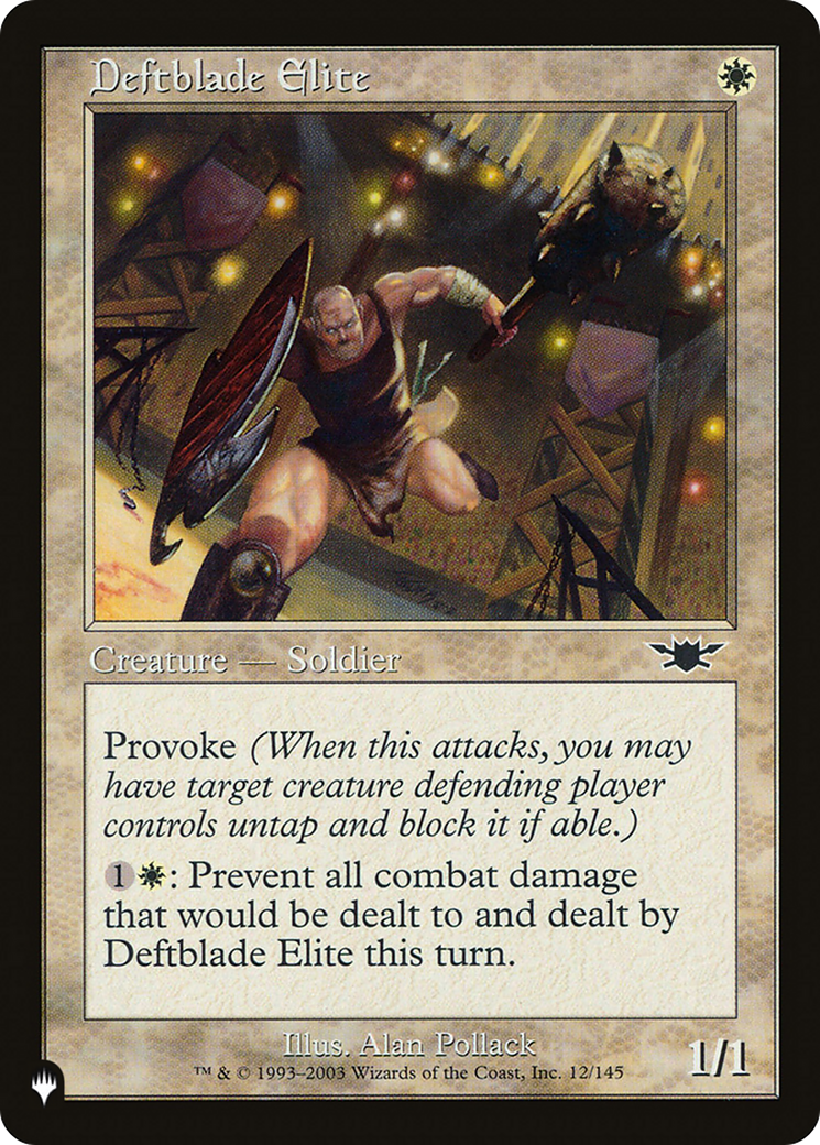 Deftblade Elite [The List] | Card Merchant Takapuna