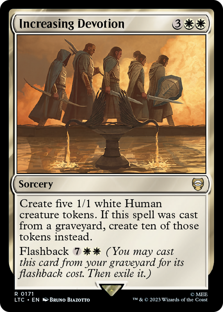 Increasing Devotion [The Lord of the Rings: Tales of Middle-Earth Commander] | Card Merchant Takapuna