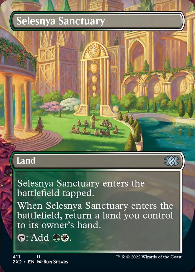 Selesnya Sanctuary (Borderless Alternate Art) [Double Masters 2022] | Card Merchant Takapuna