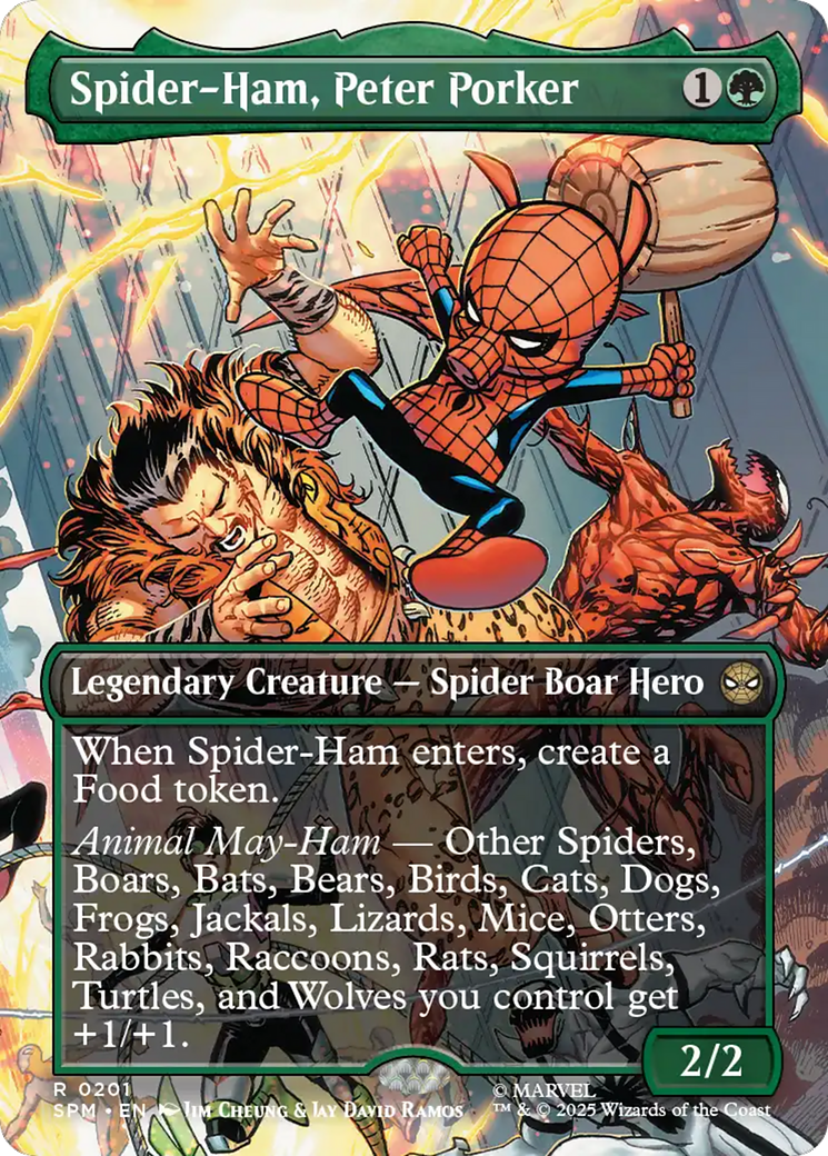 Spider-Ham, Peter Porker (Borderless) [Marvel's Spider-Man] | Card Merchant Takapuna