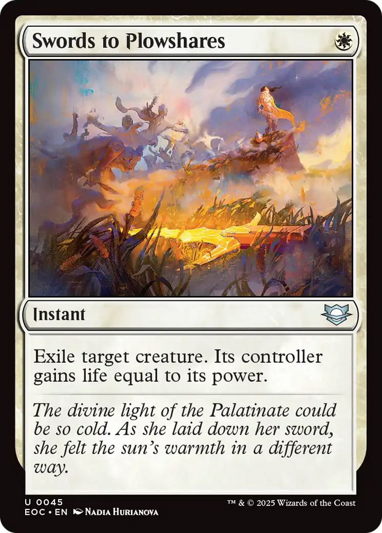 Swords to Plowshares [Edge of Eternities Commander] | Card Merchant Takapuna