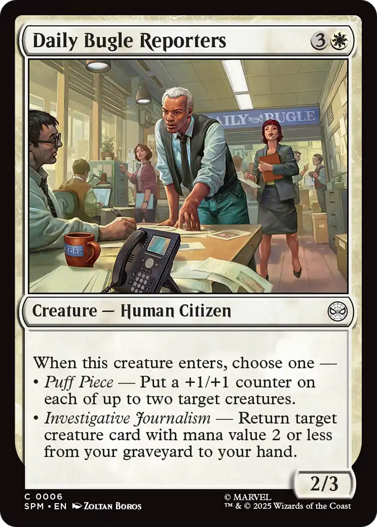 Daily Bugle Reporters [Marvel's Spider-Man] | Card Merchant Takapuna