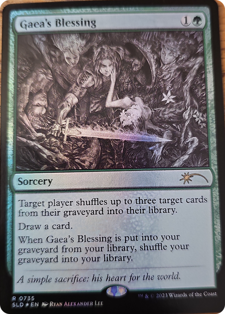 Gaea's Blessing (Sketch Showcase) [Secret Lair Drop Series] | Card Merchant Takapuna