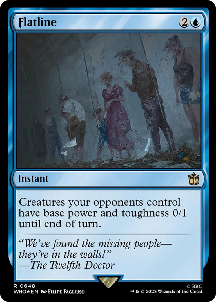 Flatline (Surge Foil) [Doctor Who] | Card Merchant Takapuna