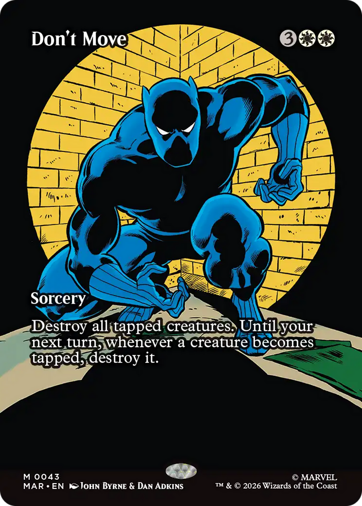 Don't Move (Borderless) [Marvel Universe: Eternal-Legal] | Card Merchant Takapuna