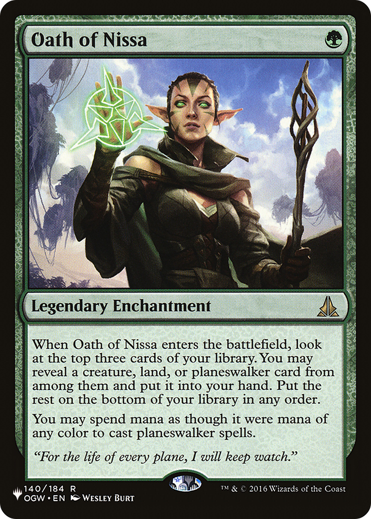 Oath of Nissa [The List] | Card Merchant Takapuna