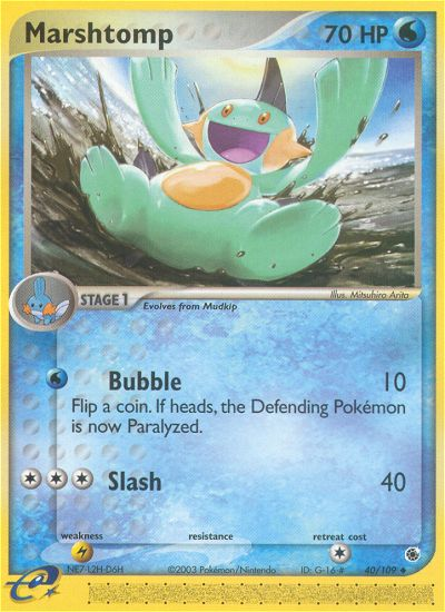 Marshtomp (40/109) [EX: Ruby & Sapphire] | Card Merchant Takapuna