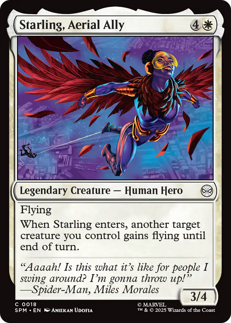 Starling, Aerial Ally [Marvel's Spider-Man] | Card Merchant Takapuna
