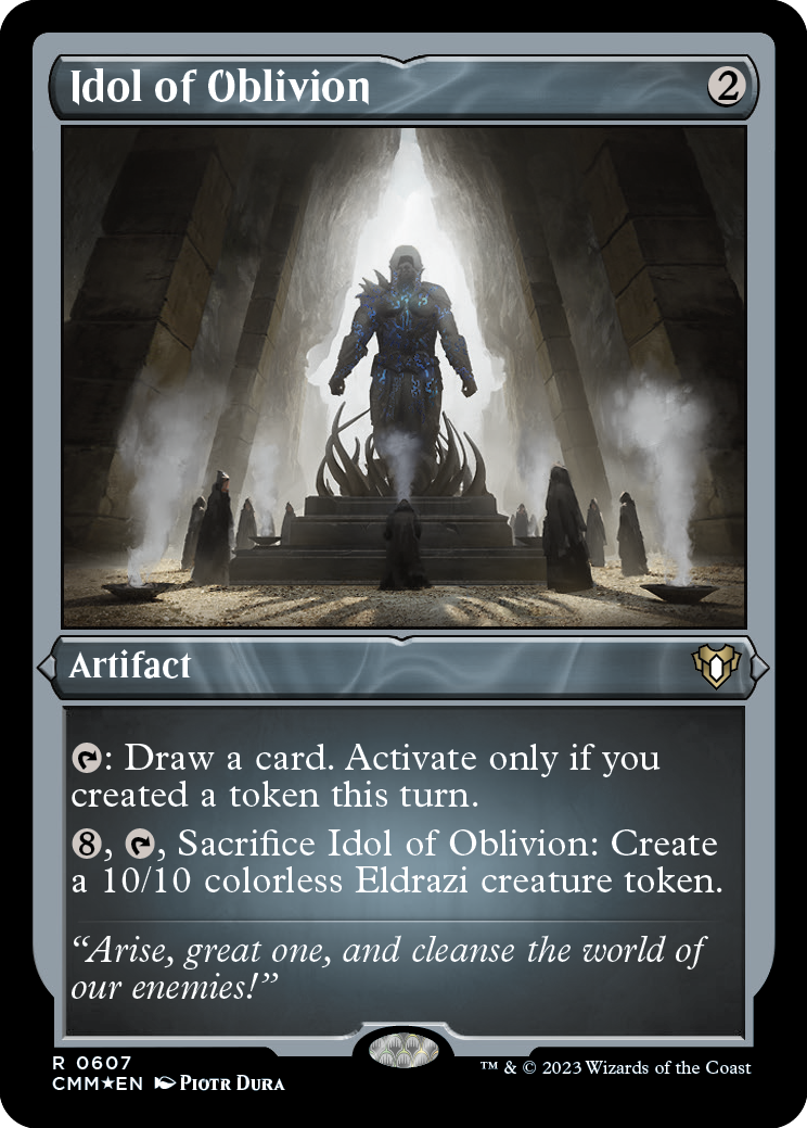 Idol of Oblivion (Foil Etched) [Commander Masters] | Card Merchant Takapuna