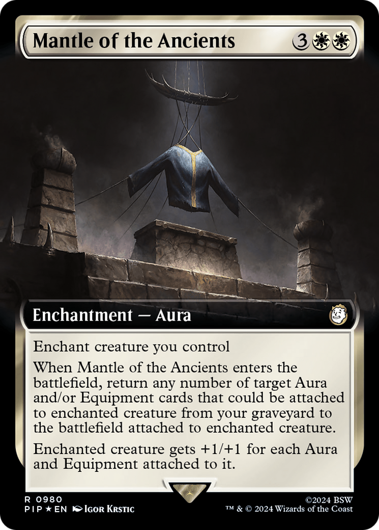 Mantle of the Ancients (Extended Art) (Surge Foil) [Fallout] | Card Merchant Takapuna