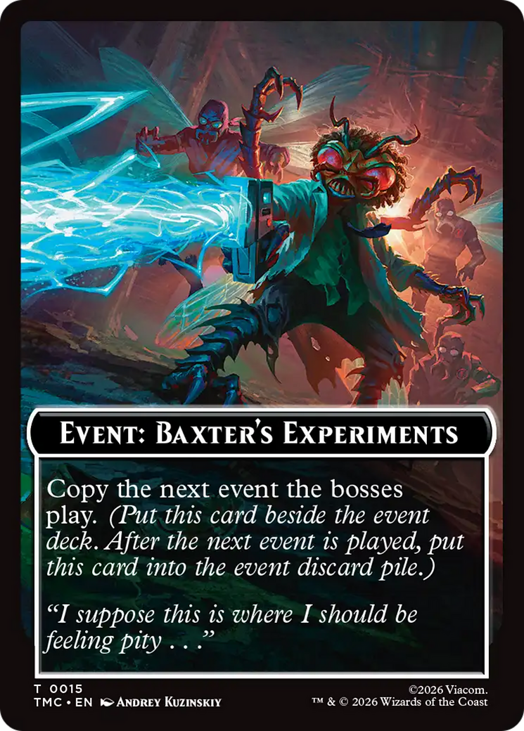 Event: Baxter's Experiments [Teenage Mutant Ninja Turtles Commander Tokens] | Card Merchant Takapuna