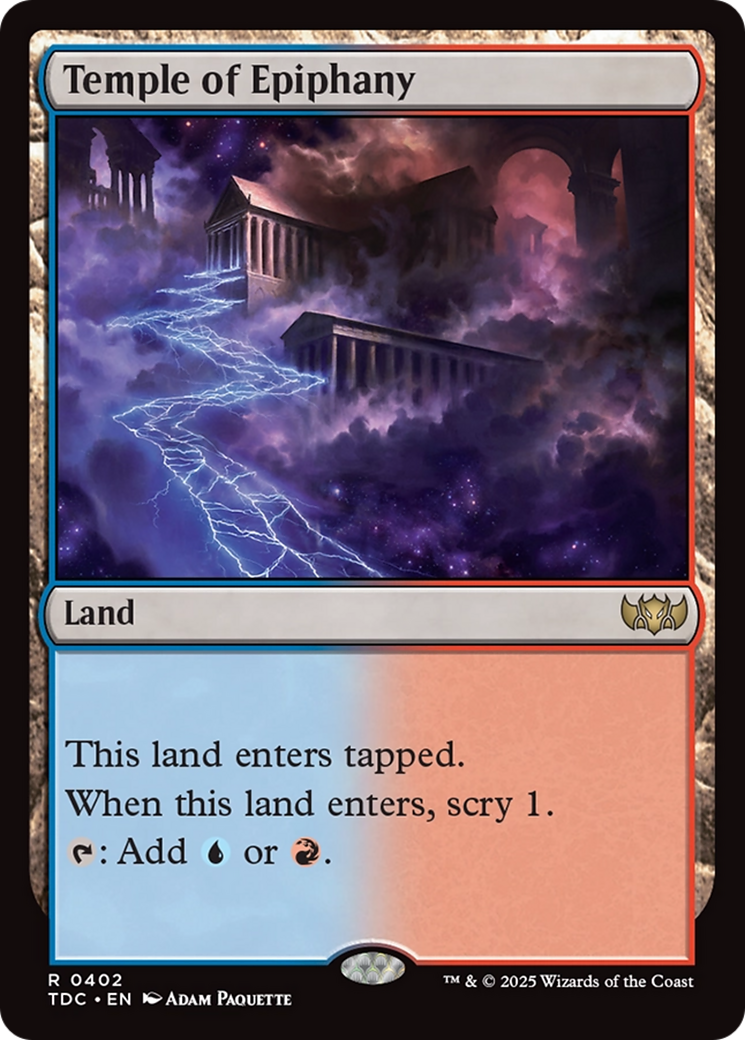 Temple of Epiphany [Tarkir: Dragonstorm Commander] | Card Merchant Takapuna