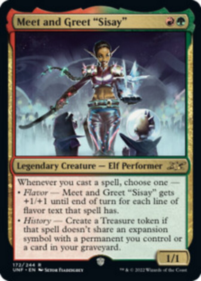 Meet and Greet "Sisay" [Unfinity] | Card Merchant Takapuna