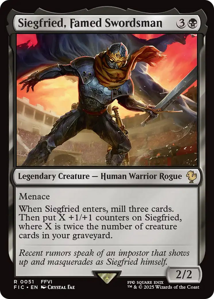 Siegfried, Famed Swordsman [FINAL FANTASY Commander] | Card Merchant Takapuna