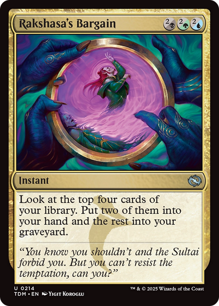 Rakshasa's Bargain [Tarkir: Dragonstorm] | Card Merchant Takapuna