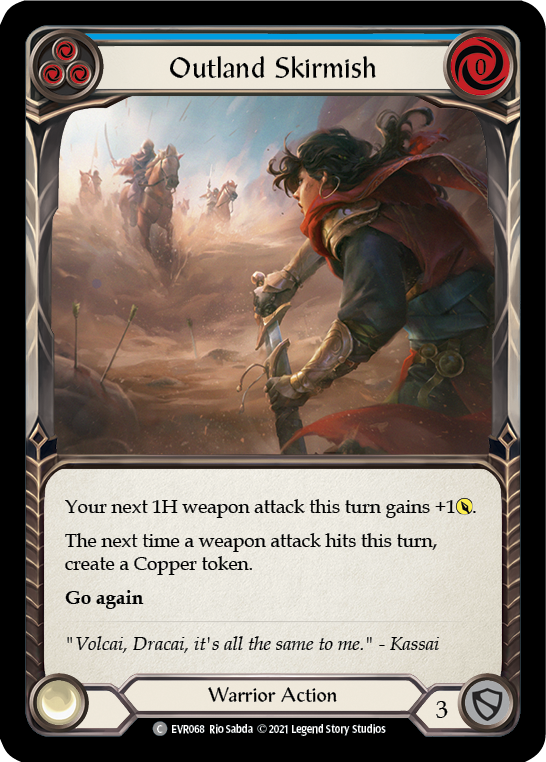 Outland Skirmish (Blue) [EVR068] (Everfest)  1st Edition Normal | Card Merchant Takapuna