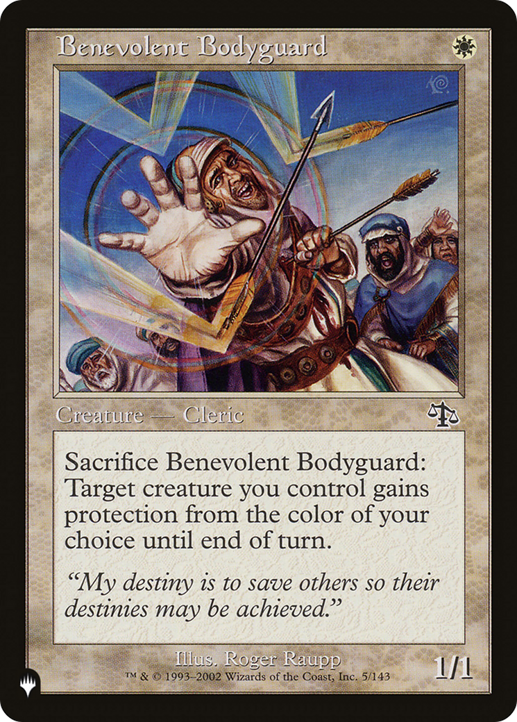Benevolent Bodyguard [The List] | Card Merchant Takapuna