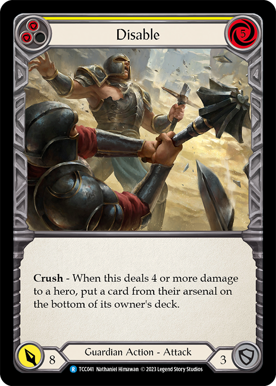 Disable (Yellow) [TCC041] (Round the Table: TCC x LSS) | Card Merchant Takapuna
