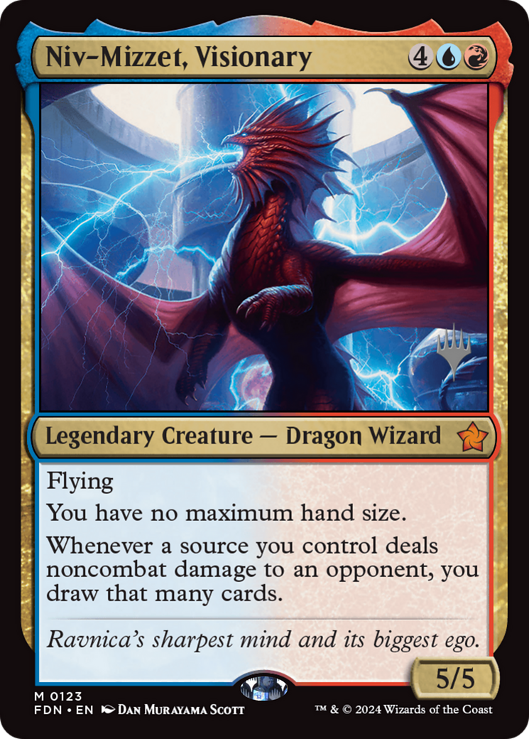 Niv-Mizzet, Visionary (Promo Pack) [Foundations Promos] | Card Merchant Takapuna