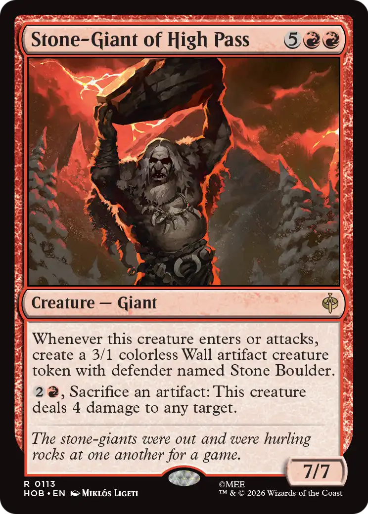 Stone-Giant of High Pass [The Hobbit] | Card Merchant Takapuna