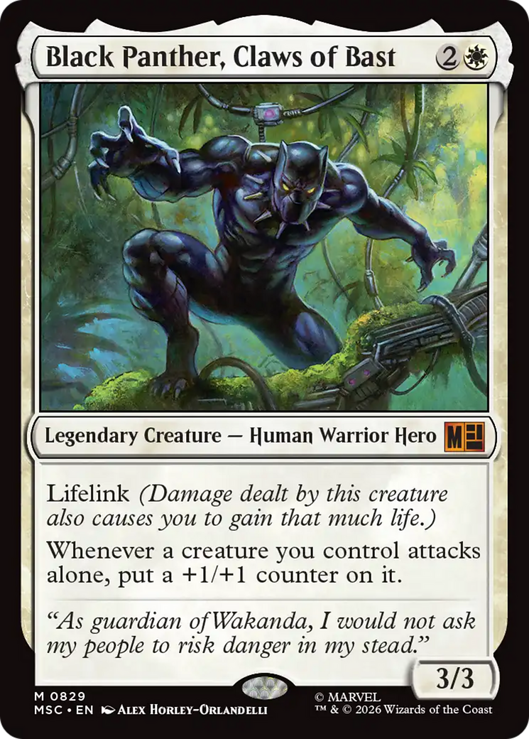 Black Panther, Claws of Bast [Marvel Super Heroes Commander] | Card Merchant Takapuna