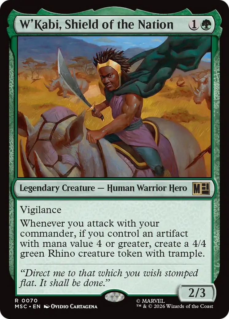W'Kabi, Shield of the Nation (Surge Foil) [Marvel Super Heroes Commander] | Card Merchant Takapuna