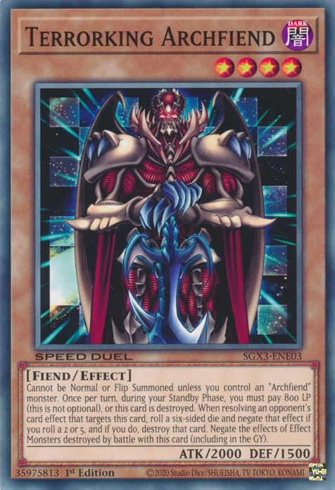 Terrorking Archfiend [SGX3-ENE03] Common | Card Merchant Takapuna
