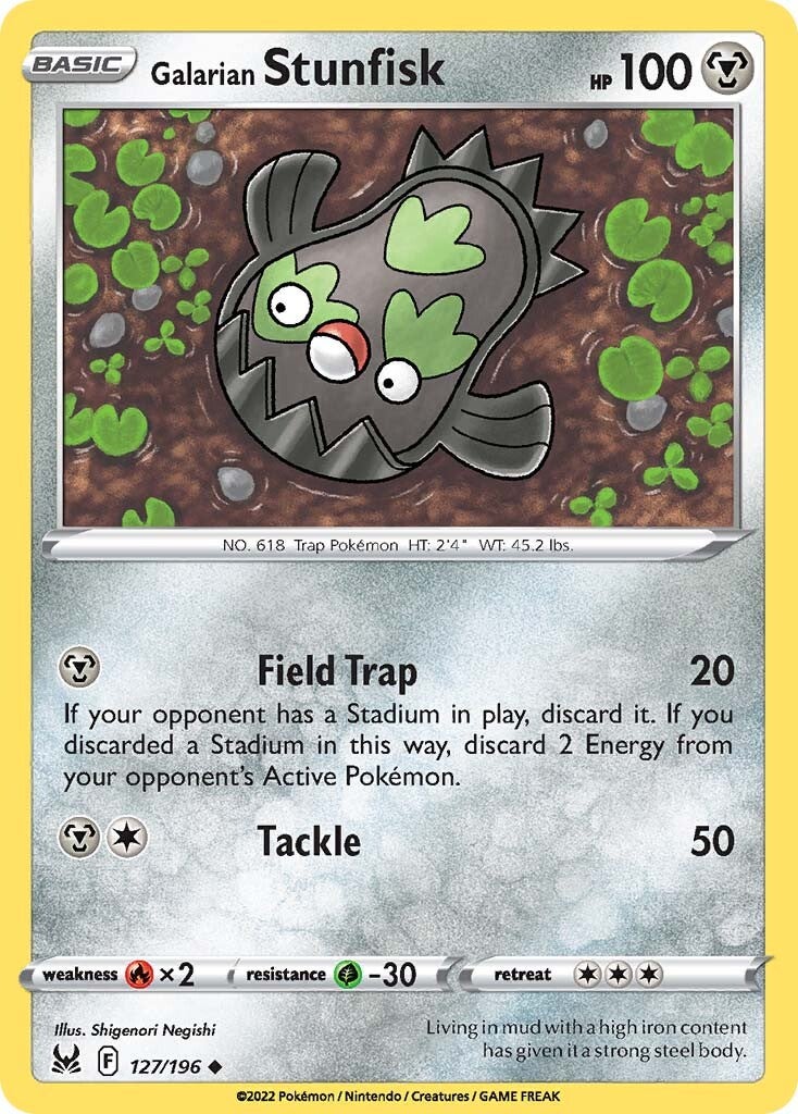 Galarian Stunfisk (127/196) [Sword & Shield: Lost Origin] | Card Merchant Takapuna
