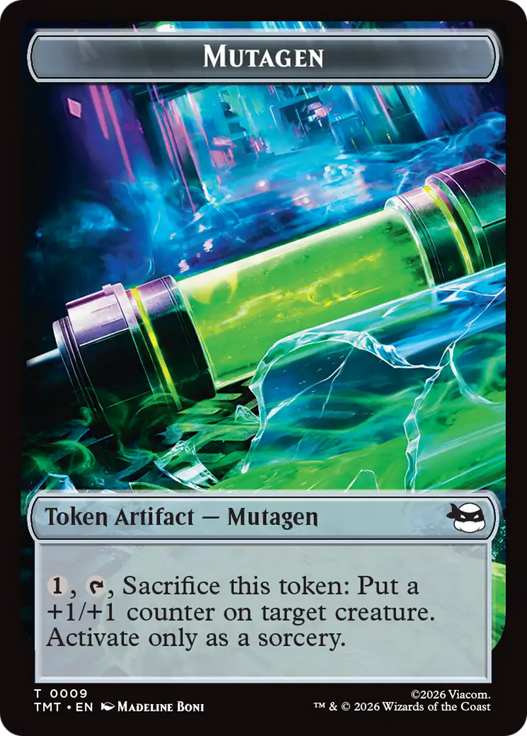 Ninja // Mutagen Double-Sided Token [Teenage Mutant Ninja Turtles Tokens] | Card Merchant Takapuna