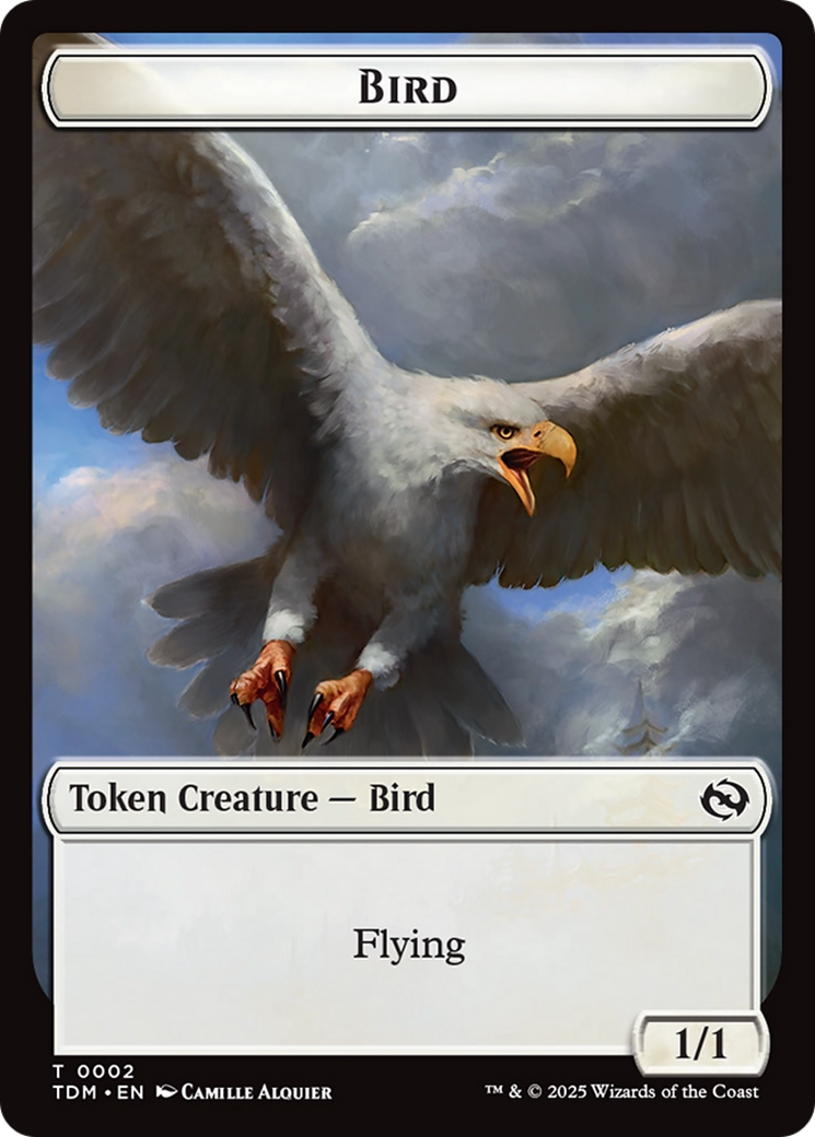 Thopter // Bird Double-Sided Token [Tarkir: Dragonstorm Commander Tokens] | Card Merchant Takapuna
