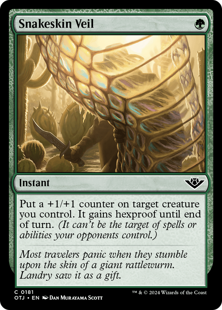 Snakeskin Veil [Outlaws of Thunder Junction] | Card Merchant Takapuna