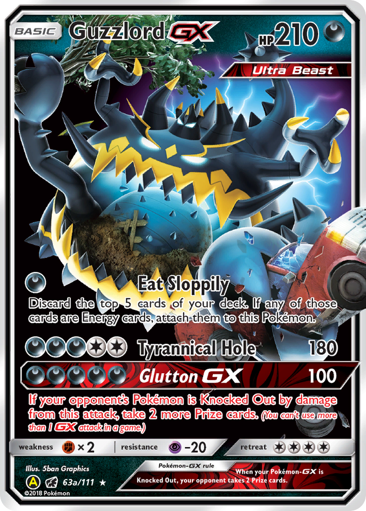 Guzzlord GX (63a/111) [Alternate Art Promos] | Card Merchant Takapuna