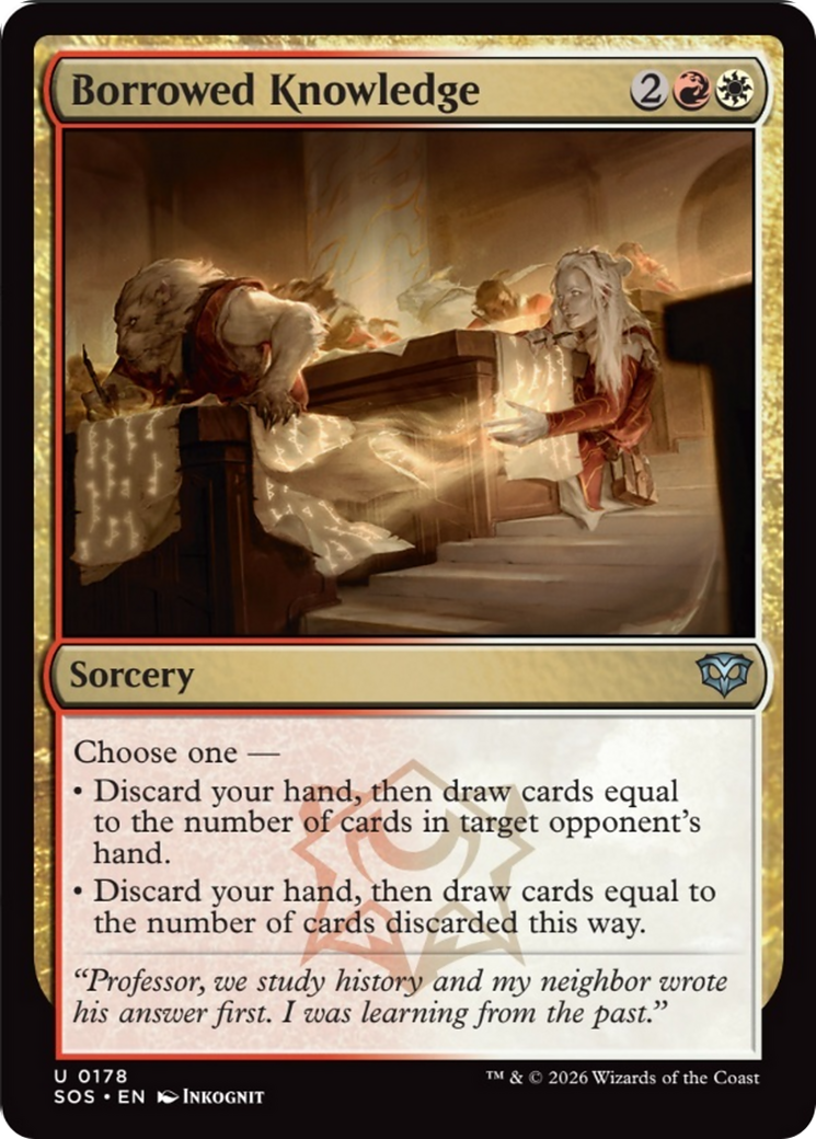 Borrowed Knowledge [Secrets of Strixhaven] | Card Merchant Takapuna